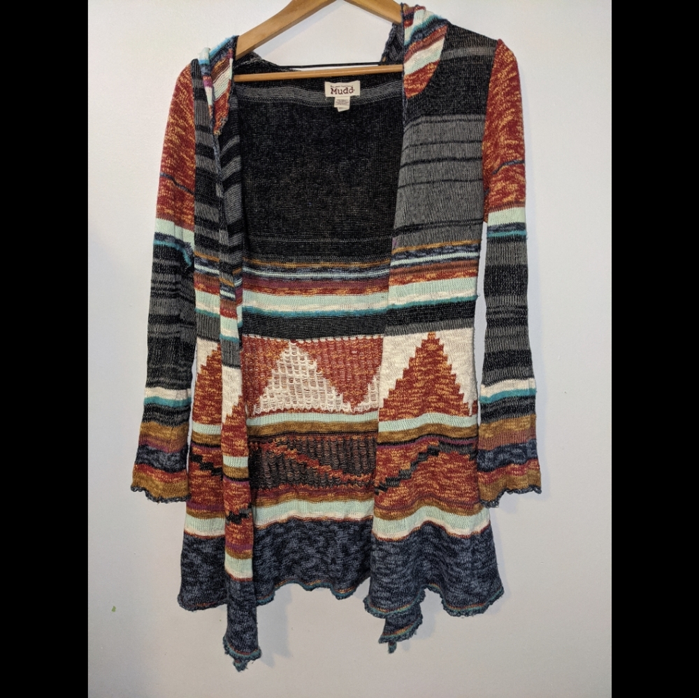 Long sweater w/ hood